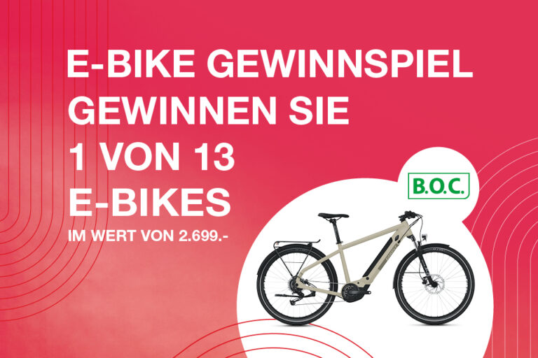 Gewinnspiel EBikes im Gesamtwert von über 35.000